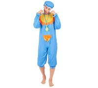 DEGUISE TOI - Déguisement bébé bleu et jaune homme - Combinaison - Bonnet - Taille Unique (42) - Bleu - Déguisements adultes - 100% Polyester - A la main - Carnaval