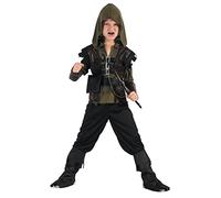 DEGUISE TOI - Déguisement chasseur archer garçon - Haut avec capuche - Pantalon - Ceinture - 2 Sur-bottes - 2 Manchettes - S 4-6 ans (110-120 cm) - Marron - Déguisements enfants - 100% Polyester -