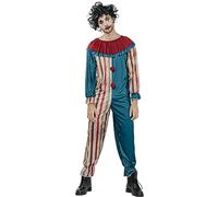 DEGUISE TOI - Déguisement clown tueur coloré Halloween homme - Combinaison - M - Multicolore - Déguisements adultes - 100% Polyester - Laver à la main - Halloween