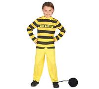 DEGUISE TOI - Déguisement Dalton enfant - Lucky Luke - Haut - Pantalon - Boulet - XL 13-14 ans (140-152 cm) - Noir - Déguisements enfants - Polyester - Laver à la main - Carnaval