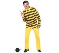 DEGUISE TOI - Déguisement Dalton homme - Lucky Luke - Haut - Pantalon - Boulet - XL - Noir - Déguisements adultes - Polyester - Laver à la main - Carnaval