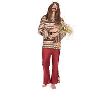 DEGUISE TOI - Déguisement hippie bordeaux homme - XL
