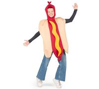 DEGUISE TOI - Déguisement hot dog adulte - Combinaison - Taille Unique - Coloré - Déguisements adultes - 100% Polyester - A la main - Carnaval