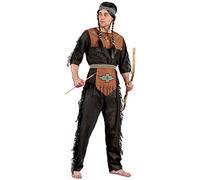 DEGUISE TOI - Déguisement indien homme - Haut - Pantalon - Bandeau - Ceinture - XL - Marron - Déguisements adultes - 100% Polyester - Laver à la main - Carnaval