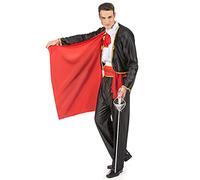 DEGUISE TOI - Déguisement matador homme - Veste - Pantalon - Ceinture - Noeud - M - Noir - Déguisements adultes - 100% Polyester - A la main - Carnaval