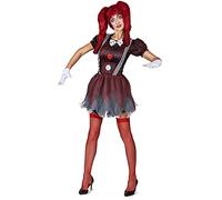DEGUISE TOI - Déguisement poupée effayante femme - Robe - L - Rouge - Déguisements adultes - 100% polyester - Lavable à la main - Halloween