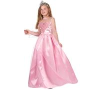 DEGUISE TOI - Déguisement princesse rose pour fille - Robe - XS 3-4 ans (92-104 cm) - Rose - Déguisements enfants - 100% Polyester - Laver à la main - Carnaval