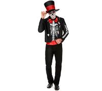 DEGUISE TOI - Déguisement Squelette motifs Dia de los muertos homme - M