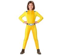DEGUISE TOI - Déguisement espionne de choc jaune fille - Combinaison - Ceinture - XL 13-14 ans (140-152 cm) - Jaune - Déguisements enfants - 100% polyester - Lavage à la main - Carnaval