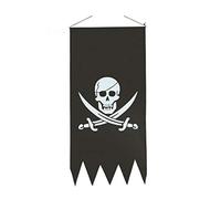 DEGUISE TOI - Drapeau pirate tête de mort - Drapeau
