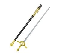 DEGUISE TOI - Fleuret de justicier en plastique - 1 fleuret - 1 fourreau - Taille Unique - Noir - Accessoires pour déguisement - Plastique - - Carnaval