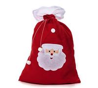 DEGUISE TOI - Hotte du père Noël 77 x 103cm - Hotte - Taille Unique - Rouge - Accessoires pour déguisement - 100% Polyester - - Noel