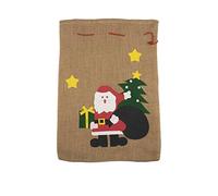 DEGUISE TOI - Hotte Père Noël 50 x 35cm - Hotte - Taille Unique - Marron - Accessoires pour déguisement - Jute - - Noel