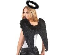 DEGUISE TOI - Kit Accessoires Ange Noir Adulte - Lot à thème