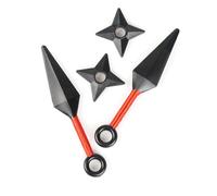 DEGUISE TOI - Kit accessoires de ninja - 2 étoiles ninja - 2 kunai - Taille Unique - Argenté - Accessoires pour déguisement - Plastique - Ne pas laver - Carnaval