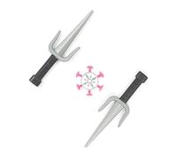 DEGUISE TOI - Kit ninja enfant en plastique - Couteaux - Etoile - Taille Unique - Argenté - Accessoires pour déguisement - Plastique - - Carnaval