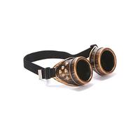 DEGUISE TOI - Lunettes aviateur cuivre steampunk adulte - Lunettes - Taille Unique - Marron - Accessoires pour déguisement - Plastique - - Halloween-carnaval