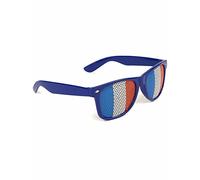 DEGUISE TOI - Lunettes Supporter avec Drapeau France Adulte - Lunettes - Taille Unique - Bleu - Accessoires pour déguisement - Plastique - -