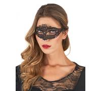 DEGUISE TOI - Masque dentellé noir femme - Loup - Taille Unique - Noir - Masques - - - Carnaval