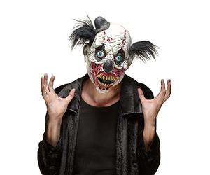 DEGUISE TOI - Masque latex clown sanglant adulte Halloween - Masque - Taille Unique - Noir - Masques - Latex et synthétique - - Halloween