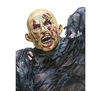 DEGUISE TOI - Masque Latex Zombie putréfié Adulte - Masque - Taille Unique - Vert - Masques - 100% Latex - - Halloween-Carnaval
