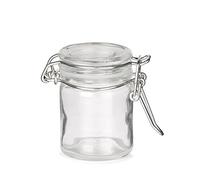 DEGUISE TOI - Mini bocal en verre 6 cm - 1 Bocal - Taille Unique - Argenté - Decoration/Animation - Verre - -