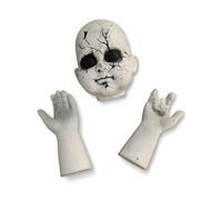DEGUISE TOI - Morceaux de poupée - Tête et mains - Petites décos (-40cm)