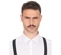 DEGUISE TOI - Moustache Gangster années 20 Adulte - Moustache Auto-adhésive - Taille Unique - Noir - Accessoires pour déguisement - - - Carnaval