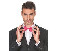 DEGUISE TOI - Noeud Papillon Rose Adulte - Noeud Papillon - Taille Unique - Rose - Accessoires pour déguisement - 100% Polyester - Lavage à la Main - Carnaval