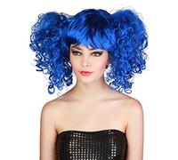 Deguisetoi Perruque à couettes Bleue Femme