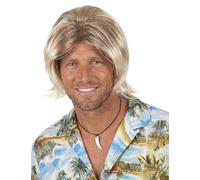 DEGUISE TOI – Perruque Surfeur homme blonde – Taille unique – Cheveux synthétiques – Carnaval