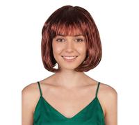 DEGUISE TOI - Perruque carré mi-long Chatain femme - Perruque - Taille Unique - Autres - Accessoires pour déguisement - Synthétique 100% Polyester 100% Polyester - -