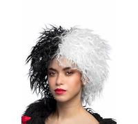 DEGUISE TOI - Perruque cruelle femme - Perruque - Taille Unique - Noir - Accessoires pour déguisement - Synthétique - - Halloween-carnaval