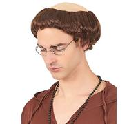 DEGUISE TOI - Perruque de moine homme - Taille Unique - Brun - Accessoires pour déguisement - - -