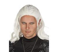 DEGUISE TOI - Perruque elfe blanc adulte - Perruque - Taille Unique - Blanc - Accessoires pour déguisement - - - Halloween-carnaval