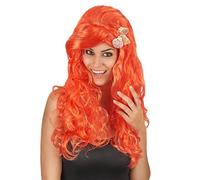 DEGUISE TOI - Perruque longue orange femme - Perruque - Taille Unique - Orange - Accessoires pour déguisement - Synthétique 100% Polyester 100% Polyester - - Carnaval