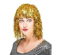 DEGUISE TOI - Perruque métallique dorée adulte - Perruques Mi-longues