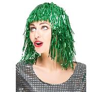 DEGUISE TOI - Perruque metallique verte femme - Perruques Mi-longues