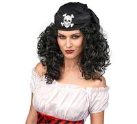 Perruque Brune De Pirate Femme Taille Unique Noir
