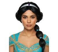 DEGUISE TOI - Perruque princesse orientale femme - Perruque - Taille Unique - Noir - Accessoires pour déguisement - 100% Synthétique 100% Polyester 100% Polyester - - Carnaval