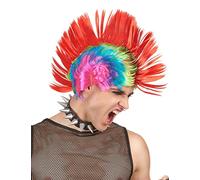 DEGUISE TOI - Perruque punk multicolore homme - Perruque - Taille Unique - Autres - Accessoires pour déguisement - Synthétique 100% Polyester 100% Polyester - - Carnaval