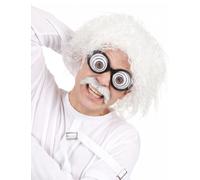 DEGUISE TOI - Perruque savant fou adulte - Taille Unique - Blanc - Accessoires pour déguisement - - - Halloween-carnaval