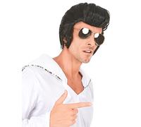 DEGUISE TOI - Perruque star du rock homme - Perruque - Taille Unique - Noir - Accessoires pour déguisement - 100% Polyester - -