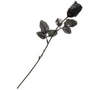 DEGUISE TOI - Rose noire - 1 Rose - Taille Unique - Noir - Decoration/Animation - - - Halloween-carnaval