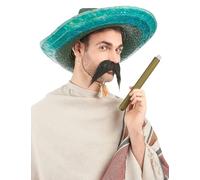 DEGUISE TOI - Sombrero mexicain vert adulte - Sombrero - Taille Unique - Vert - Accessoires pour déguisement - Paille - - Carnaval