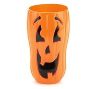DEGUISE TOI - Verre en plastique citrouille souriante 50 cl - 1 Verre - Taille Unique - Orange - Decoration/Animation - Plastique - Laver à la main - Halloween