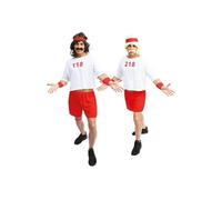 P’TIT CLOWN - 23360 - Costume, Déguisement 118 218 - T-Shirt réversible, Short, Bandeau, Poignets - Pour Carnaval, EVG, EVJF, Festivals, Nouvel An, Fêtes à Thèmes - Polyester - Adulte - Taille S/M