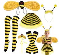 Déguisement Abeille pour Petite Fille - Ensemble Complet, Costume d'Halloween pour Nouveau-né et Petit de 3 ans