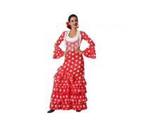 Déguisement - AC-DÉCO - Danseuse de flamenco - Rouge à pois blancs - Polyester - M/L M/L