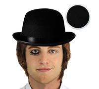Déguisement accessoires du célèbre film orange mécanique avec un chapeau melon + une perruque marron + de la peinture noire pour adulte. Idéal pour les fêtes d'Halloween ou les enterrements de vie de garçon.
